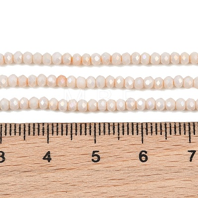 Electroplate Rondelle Glass Beads Strands GL-T021-2x2.5mm-17-19-1