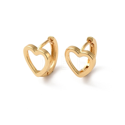 Rack Plating Brass Hollow Heart Hoop Earrings for Women KK-O142-05G-1