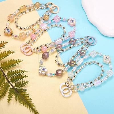1Pc Acrylic Beaded Mobile Straps AJEW-SZ0002-82C-1