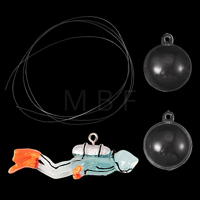 Resin Diver Model AJEW-TADJ0001-17A-1