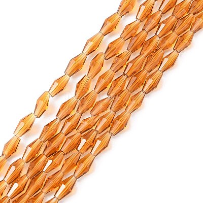 Glass Beads Strands GLAA-R026-8x4mm-09-1