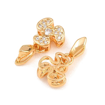 SHEGRACE Brass Micro Pave Cubic Zirconia Ice Pick Pinch Bails XGRQ5K291-828G-1