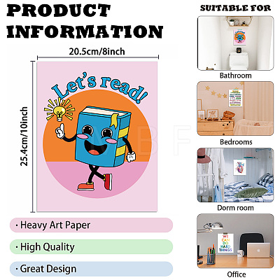 Rectangle with Face Pattern Paper DIY-WH0349-119-015-1