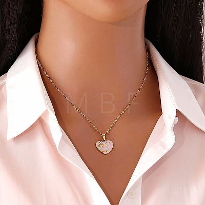 304 Stainless Steel Enamel Pendant Necklaces WG17FE6-04-1