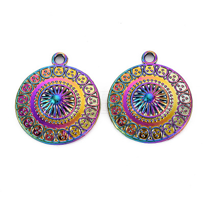 Rainbow Color Alloy Pendants PALLOY-S180-266-NR-1