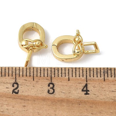 Brass Micro Pave Cubic Zirconia Pendants Bails KK-D324-08G-1