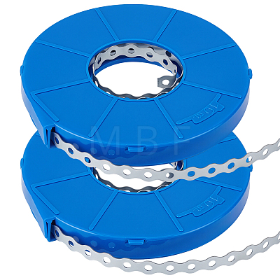 2 Rolls Galvanized Iron Multi-functional Cable Ties FIND-BC0019-55P-1