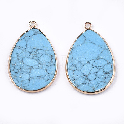 Synthetic Turquoise Pendants G-T112-22D-1