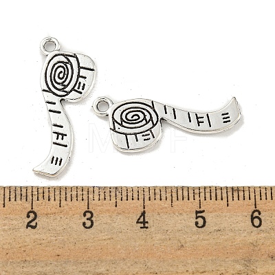 Measuring Tape Tibetan Style Zinc Alloy Pendants TIBEP-R334-184AS-RS-1