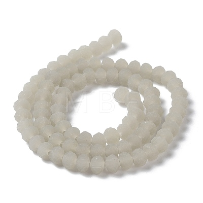 Imitation Jade Solid Color Glass Beads Strands EGLA-A034-J4mm-MD10-1