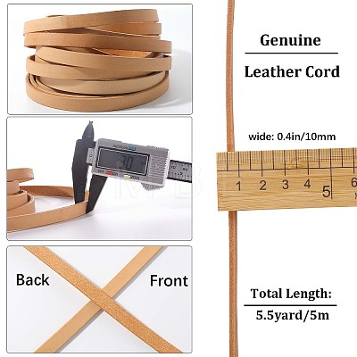 Gorgecraft Flat Cowhide Leather Cord WL-GF0001-09A-03-1