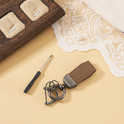 PU Leather Keychains KEYC-TADJ0009-03B-04-1