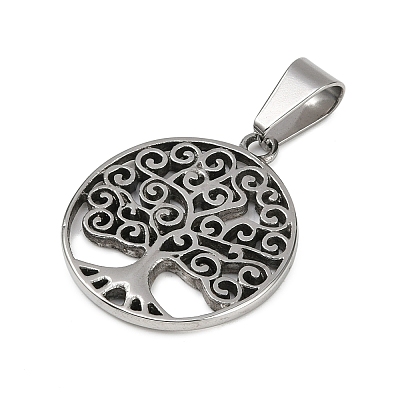 Tarnish Resistant 316 Surgical Stainless Steel Pendants STAS-L186-053P-1