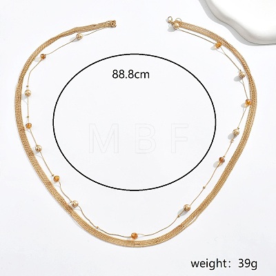 Iron Multi-strand Long Tassel Necklaces for Ramadan Wedding Bridal Decor Gift BV8880-1