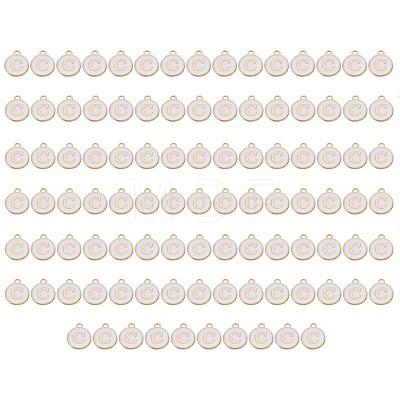 Golden Plated Enamel Alloy Charms ENAM-SZ0001-26A-C-1