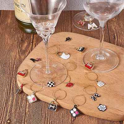 DIY Fashion Wine Glass Charm Making Kits DIY-SZ0008-87-1
