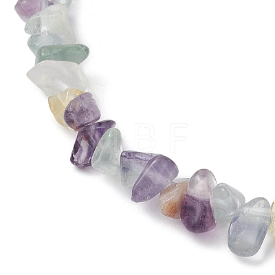 Natural Fluorite Anklets AJEW-AN00592-02-1