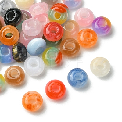 36Pcs 3 Styles Resin European Beads RESI-FS0001-72-1