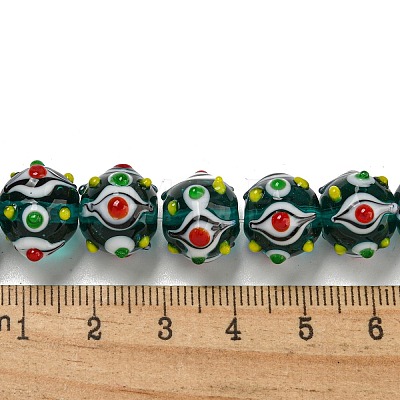 Handmade Lampwork Beads Strands LAMP-N025-05J-1