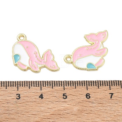 Alloy Enamel Pendants AL-CBA292F-01B-G-1