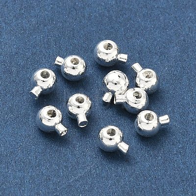 Brass Crimp Beads X-KK-H532-27S-02-1