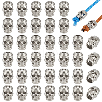 50Pcs Alloy European Beads FIND-BC0019-52P-1