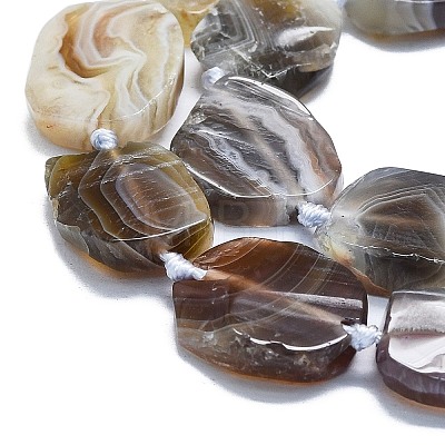 Natural Botswana Agate Beads Strands G-K245-J10-C01-1