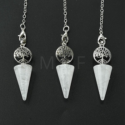 Natural Quartz Crystal Cone Dowsing Pendulum Big Pendants G-C114-02P-21-1