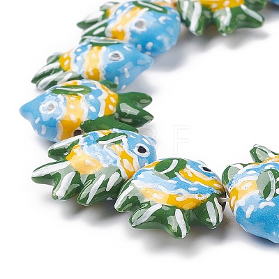 Handmade Porcelain Beads X1-PORC-G002-54K-1