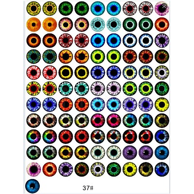 Printed Transparent Glass Cabochons GL-CBAA22A-04-1