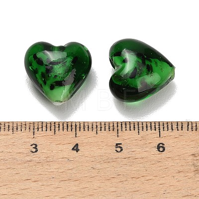 Handmade Gold Sand Lampwork Beads LA-T031-01B-1