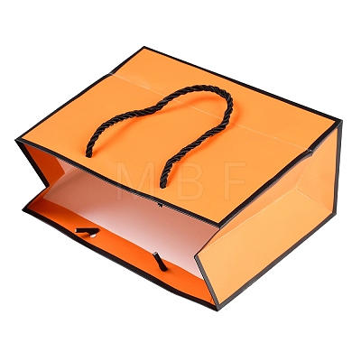 Rectangle Paper Bags with Rope Handles CARB-L011-02A-02-1