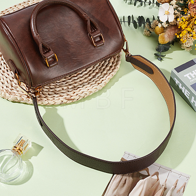 Double Face Cowhide Leather Long Bag Straps PURS-CL0001-49B-1
