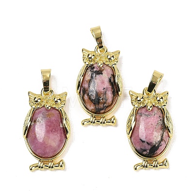 Natural Rhodonite Pendant KK-F887-02G-08-1