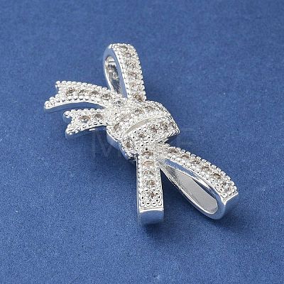 Brass Micro Pave Clear Cubic Zirconia Pendants KK-A236-12S-1