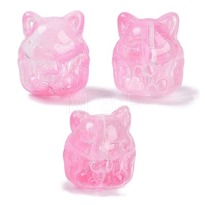 Transparent Spray Paint Glass Beads X1-GLAA-H035-01-1