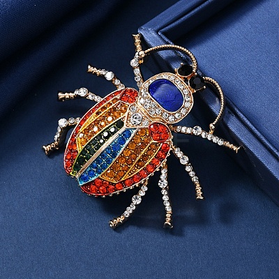 Beatles Alloy Rhinestone Brooches for Backpack Clothes PW-WGB4875-01-1
