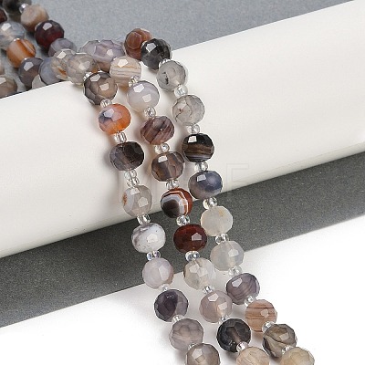 Natural Botswana Agate Beads Strands G-H057-A05-01-1