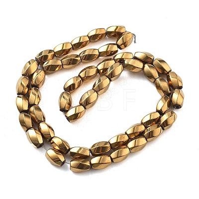 Electroplated Synthetic Non-magnetic Hematite Beads Strands G-P545-G02-02F-1