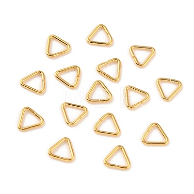 Brass Triangle Linking Ring X-KK-WH0031-08G-1