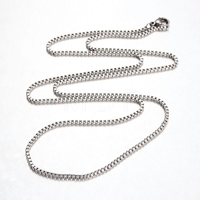 Tarnish Resistant 316 Surgical Stainless Steel Venetian Chains Necklaces NJEW-JN01293-03-1