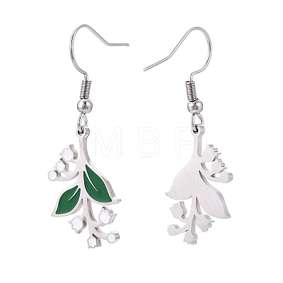304 Stainless Steel Dangle Earrings EJEW-N064-03P-1