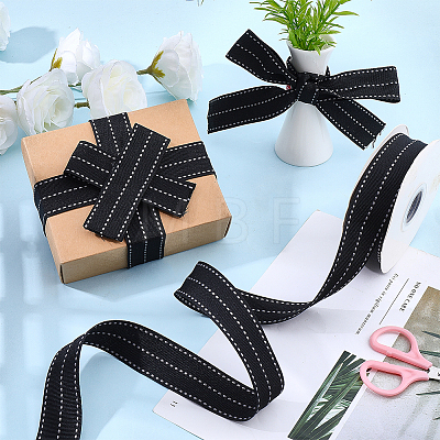 Polycotton Stripe Ribbon OCOR-WH0078-506A-1