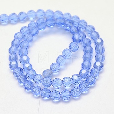 Glass Beads Strands EGLA-J042-6mm-05-1
