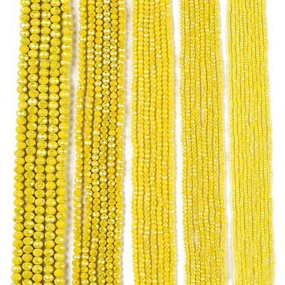 Electroplate Glass Beads Strands LS-EGLA-A044-P6mm-B04-1