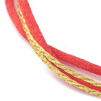 Adjustable Nylon Thread Multi-strand Bracelet Making AJEW-JB00916-02-1