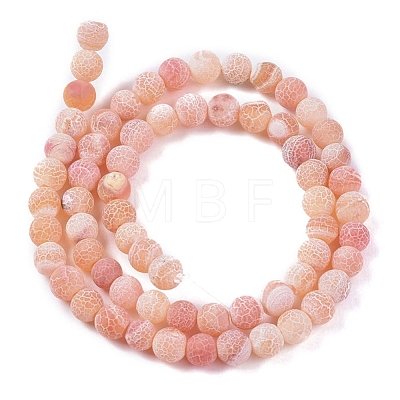 Natural Weathered Agate Beads Strands G-L534-07-6mm-1