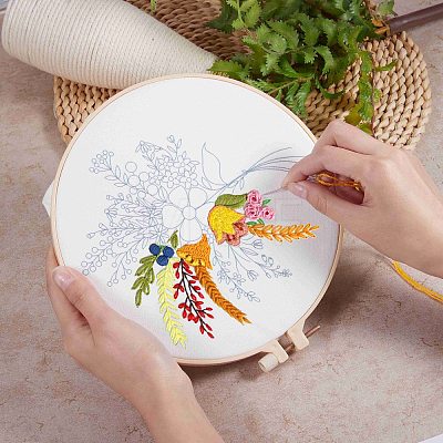 4 Sets 4 Style Embroidery Tool Accessories DIY-SZ0003-20-1