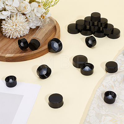 30Pcs 5 Styles PE Plastic Bottle Cap FIND-GF0009-72-1