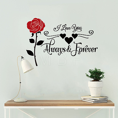 Valentine's Day PVC Wall Stickers DIY-WH0228-021-1